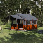 vidaXL Familietent voor 4 Personen Grijs en Oranje 324 x 255, Verzenden, Nieuw