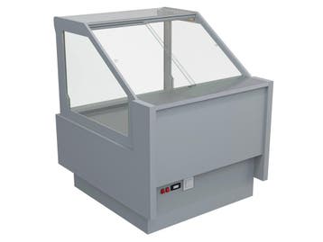 Rose koeltoonbank B95 x D118 x H125 cm - grijs, Nieuw in verpakking