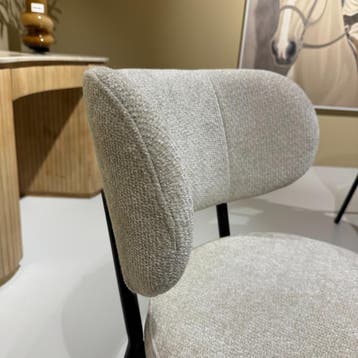 Eetstoel Oasis - Beige - Set van 6 - By-Boo, Huis en Inrichting, Ophalen of Verzenden, Nieuw, Modern, Vijf, Zes of meer stoelen