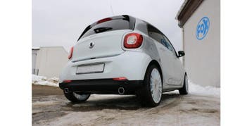 FOX Smart Forfour 453 einddemper, dwars uitgang rechts/links, Verzenden, Nieuw
