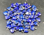Lapis Lazuli Edelsteen Hartvormige hangers - Hoogte: 21 mm -