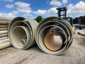 Duiker buis pvc polyester hdpe gebruikt en nieuw, Doe-het-zelf en Verbouw, Buizen en Afvoer, Gebruikt, Pvc, Afvoer