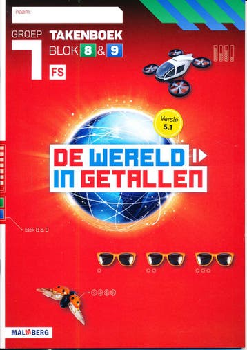 De Wereld  in Getallen versie 5.1 Takenboek blok 8 en 9 groe, Verzenden, Nieuw