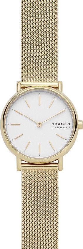 Skagen Signatur SKW2693 Dameshorloge 30 mm - Goudkleurig, Verzenden, Nieuw