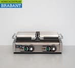 RVS Dubbele Contactgrill Paninigrill Grill Ribbel/Glad 230V, Ophalen of Verzenden, Nieuw in verpakking