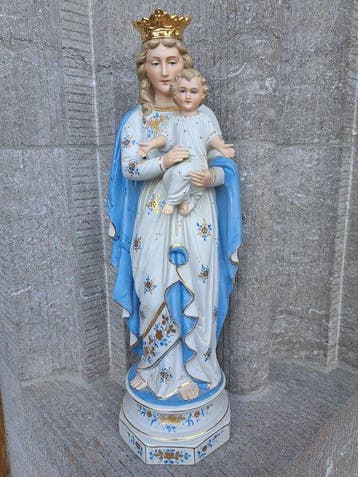 Beeld, Hoogte 45 Cm Heilig Beeld Circa 1920 in