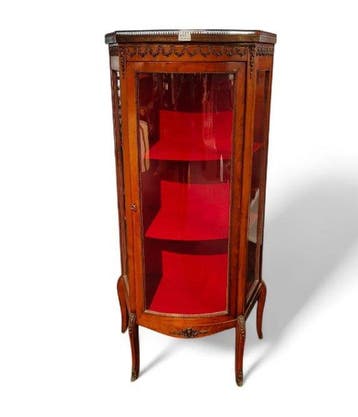 Kabinet - Hout - Louis XVI-stijl vitrine