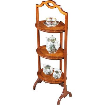 Cake stand in satijnhout ingelegd met zonmotief ca 1920 No30, Antiek en Kunst, Ophalen of Verzenden