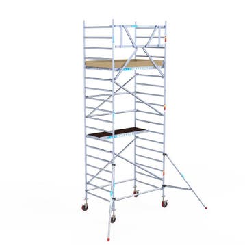 Basic rolsteiger 135 x 6,2m werkhoogte, Verzenden, Nieuw, Rolsteiger of Kamersteiger, 5 meter of hoger