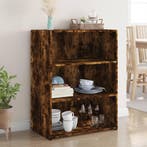 vidaXL Dressoir 70x41x93 cm bewerkt hout gerookt, Huis en Inrichting, Kasten | Dressoirs, Verzenden, Nieuw, 50 tot 100 cm, 25 tot 50 cm