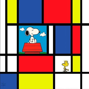 PLM-Art - Snoopy Mondrian