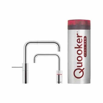 QUOOKER PRO3 NORDIC SQUARE TWINTAP CHROOM - 3NSCHRTT1125, Ophalen of Verzenden, Nieuw