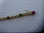 Armband - 18 karaat Geel goud - 15.00ct. tw. Gemengde, Sieraden, Tassen en Uiterlijk, Armbanden, Nieuw
