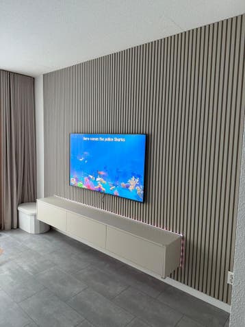 Akoestische Wandpanelen Beige wandpanelen hout wanddecoratie, Ophalen of Verzenden, Nieuw