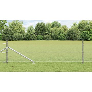 vidaXL Hexagonale Schutting met Palen 50 x 0,8 m, Verzenden, Nieuw, IJzer