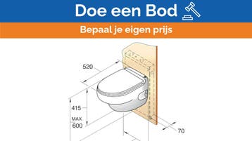 Bieden: Vetus HATO Hanging Electric Toilet 24V - HATO24C, Ophalen of Verzenden, Nieuw, Kombuis en Sanitair, Zeilboot of Motorboot