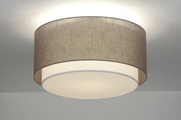 Rietveld Plafondlampen - Bruin, Taupe - Stof, Verzenden, Nieuw