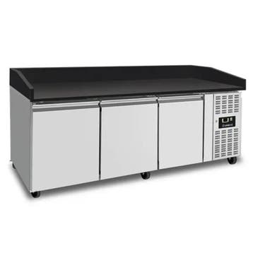 Unnicool Pizzawerkbank | 580L | 3 Deuren EN600x400 | +2°C/+8, Ophalen of Verzenden, Nieuw