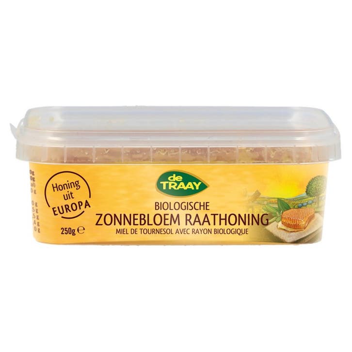 De Traay Zonnebloemraathoning Biologisch 250g, Hobby en Vrije tijd, Taarten en Cupcakes maken, Nieuw, Verzenden