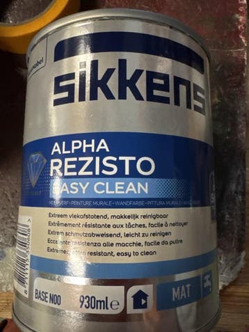 Sikkens Alpha Rezisto Easy Clean - RAL 7016 - 1 liter, Overige kleuren, Nieuw, Ophalen of Verzenden, Verf
