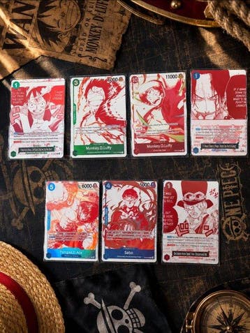 Bandai - 7 Card - One Piece 3rd Anniversary Set Promo card, Nieuw