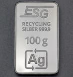 100 gram - Zilver .999 - ESG (Zonder minimumprijs)