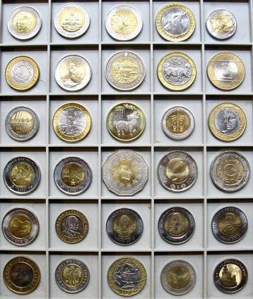 Wereld. 30 different Bi-Metal coins | 1994-2019 |