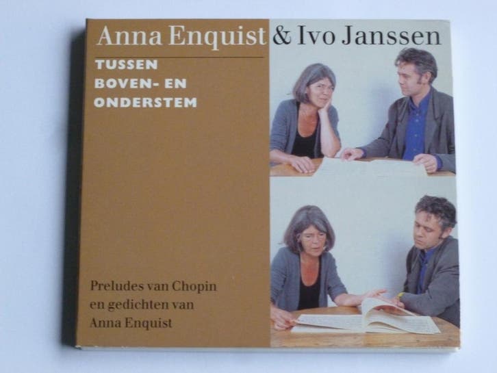 Anna Enquist & Ivo Janssen - Tussen Boven en Onderstem, Cd's en Dvd's, Cd's | Nederlandstalig, Zo goed als nieuw, Ophalen of Verzenden