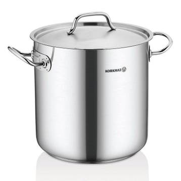 Korkmaz Gastro Proline RVS Soeppan XXL 42.5L – Grote Kookpan, Ophalen of Verzenden, Nieuw