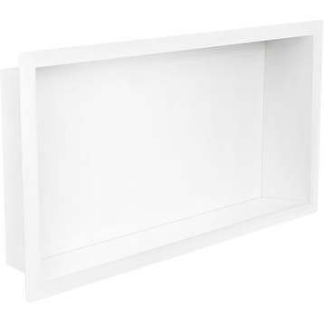 Wiesbaden Demis Inbouwnis - 30x60x10cm - Mat Wit, Ophalen of Verzenden, Nieuw, Rvs