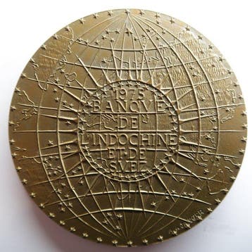 Frankrijk. Médaille en bronze Banque de lIndochine