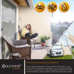 Schaduwdoek - Zonnezeil - Rechthoekig - 3x4 m - Creme - KESS, Verzenden, Zo goed als nieuw