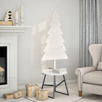 vidaXL Kerstdecoratie kerstboom 120 cm massief grenenhout, Verzenden, Nieuw