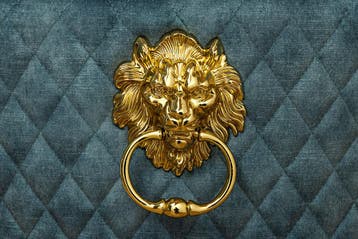 Barokke stoel CASTLE DELUXE benzine fluweel goud roestvrij, Ophalen of Verzenden, Nieuw