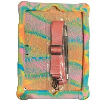 Mix kleur siliconen Tablet Hoes met Schouderriem voor iPad P, Verzenden, Nieuw