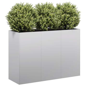 vidaXL Plantenbak 120x40x80 cm gegalvaniseerd staal, Verzenden, Nieuw, Metaal