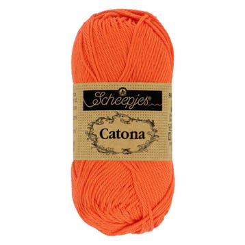 Scheepjes Catona 25g - 189 Royal Orange, Ophalen of Verzenden, Nieuw, Breien of Haken, Wol of Garen