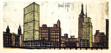 Bernard Buffet (1928-1999) - New York 1958 Manhattan