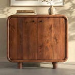 *WOONWINKEL* Houten Kastje Met Ronde Hoeken, Verzenden, Nieuw