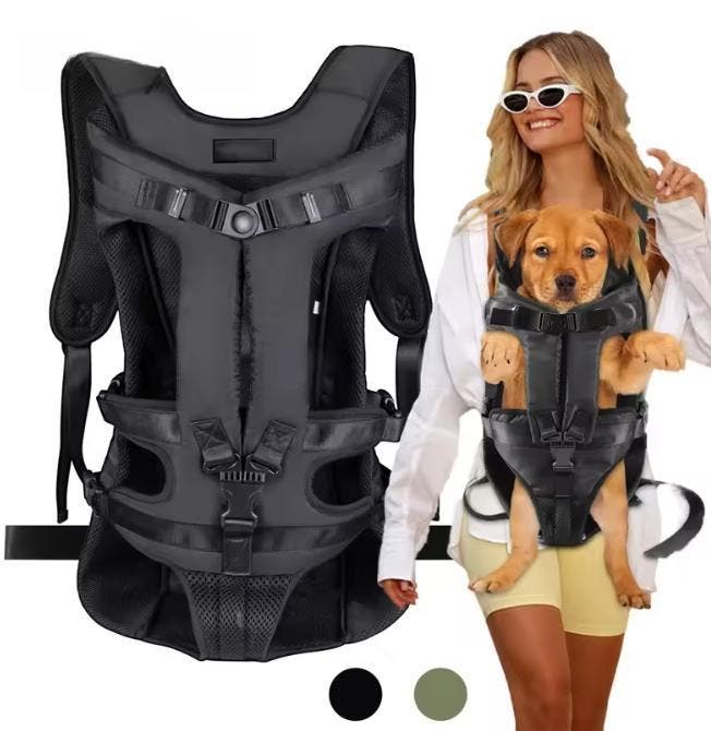 Hondendraagtas Voor en Achter – Verstelbare Ademend Rugzak, Dieren en Toebehoren, Honden-accessoires, Nieuw, Verzenden