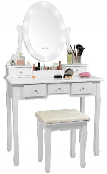 Make-up Tafel Wit 80cm | Tweedekansje | Laatste Stuk!, 100 tot 150 cm, Zo goed als nieuw, Modern, Hout