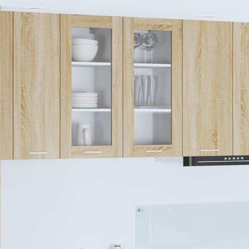 vidaXL Hangkast Sonoma Eiken 40 x 31 x 80 cm Bewerkt hout, Verzenden, Nieuw, Bruin