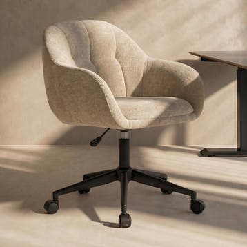 *WOONWINKEL* Bureaustoel Beige Stof, Verzenden, Nieuw