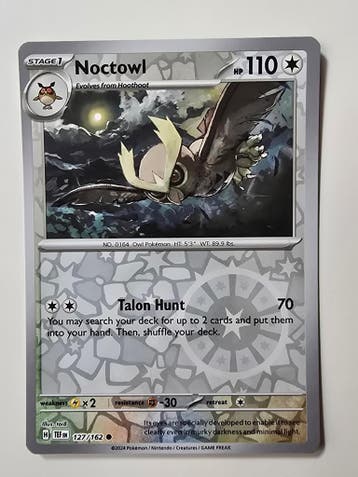 NOCTOWL (TEMPORAL FORCES 127/162) (REVERSE HOLO) (POKÉMON), Verzenden, Gebruikt