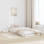 vidaXL Bedframe Wit 90 x 200 cm Hout, Verzenden, Nieuw, Wit, Hout