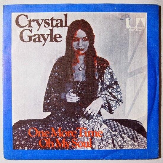 Crystal Gayle - One more time - Single, Cd's en Dvd's, Vinyl Singles, Verzenden