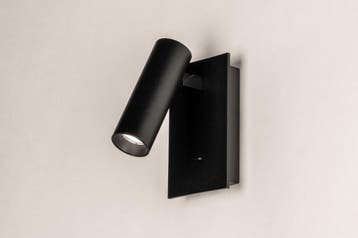 Rietveld Wandlampen - Zwart - Metaal, Aluminium, Huis en Inrichting, Lampen | Wandlampen, Verzenden, Nieuw
