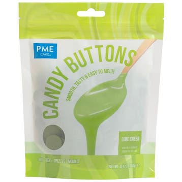 PME Candy Buttons Limegroen 340g, Hobby en Vrije tijd, Verzenden, Nieuw