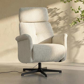 *WOONWINKEL* Beige Relaxfauteuil Elektrisch, Huis en Inrichting, Verzenden, Nieuw, Stof