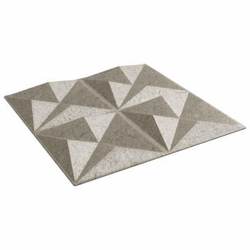 vidaXL Wandpanelen 48 st 50 x 50 cm Origami beton XPS Schuim, Doe-het-zelf en Verbouw, Platen en Panelen, Verzenden, Nieuw